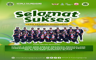 Pramuka MTsN 3 Tulungagung Meraih Prestasi Membanggakan di Ajang ASKAPRAGA 2025