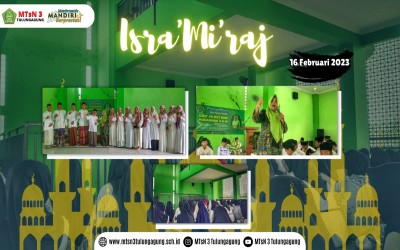 Peringatan Isra' Mi'raj MTsN 3 Tulungagung di Masjid Ulul Albab