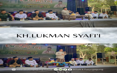 Pengajian Akbar Peringati Isra’ Mi’raj dan Puncak Milad MTsN 3 Tulungagung
